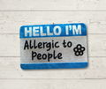 Allergic to People